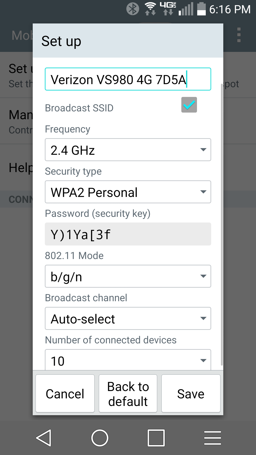 Correct answer Where do I find the security key for my mobile hot