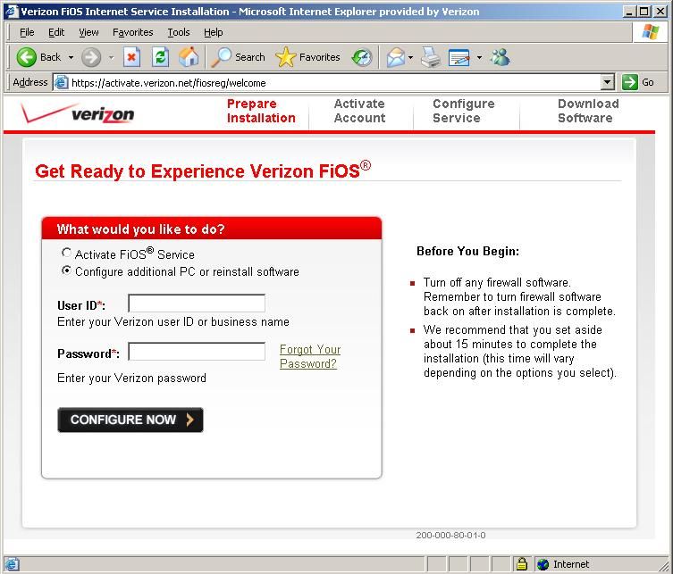 Setting up Verizon Fios on new computer Verizon Community