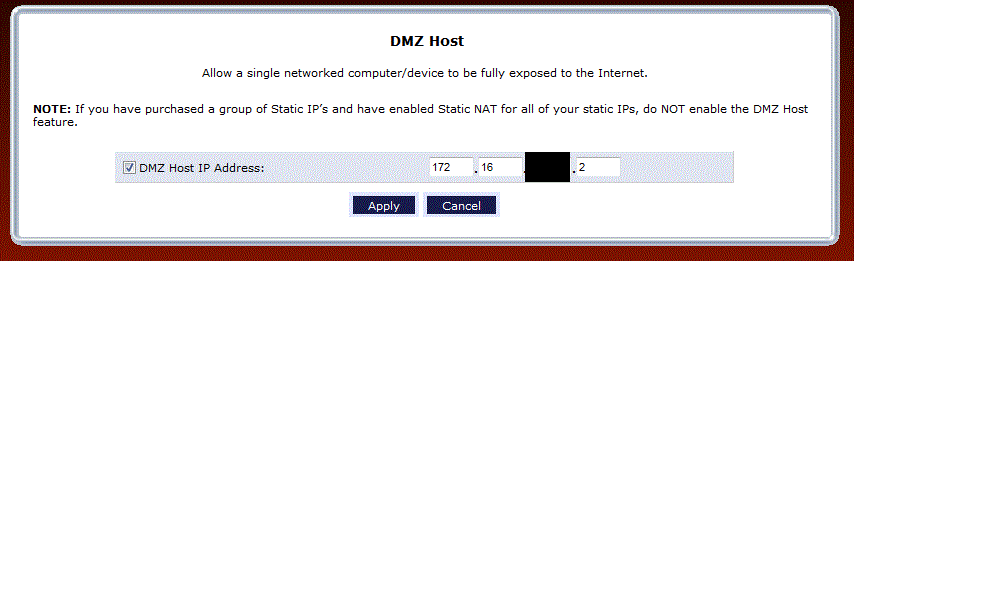 DMZ on Verizon Router Verizon Community