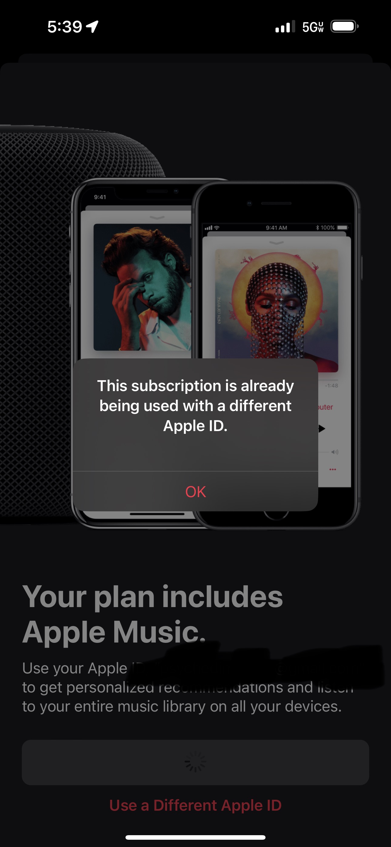 Trouble Switching Apple IDs with Free Apple Music Verizon Community