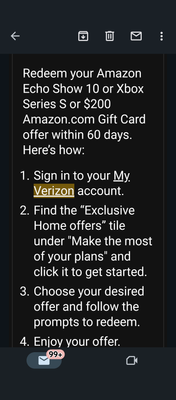 Verizon best sale echo promotion