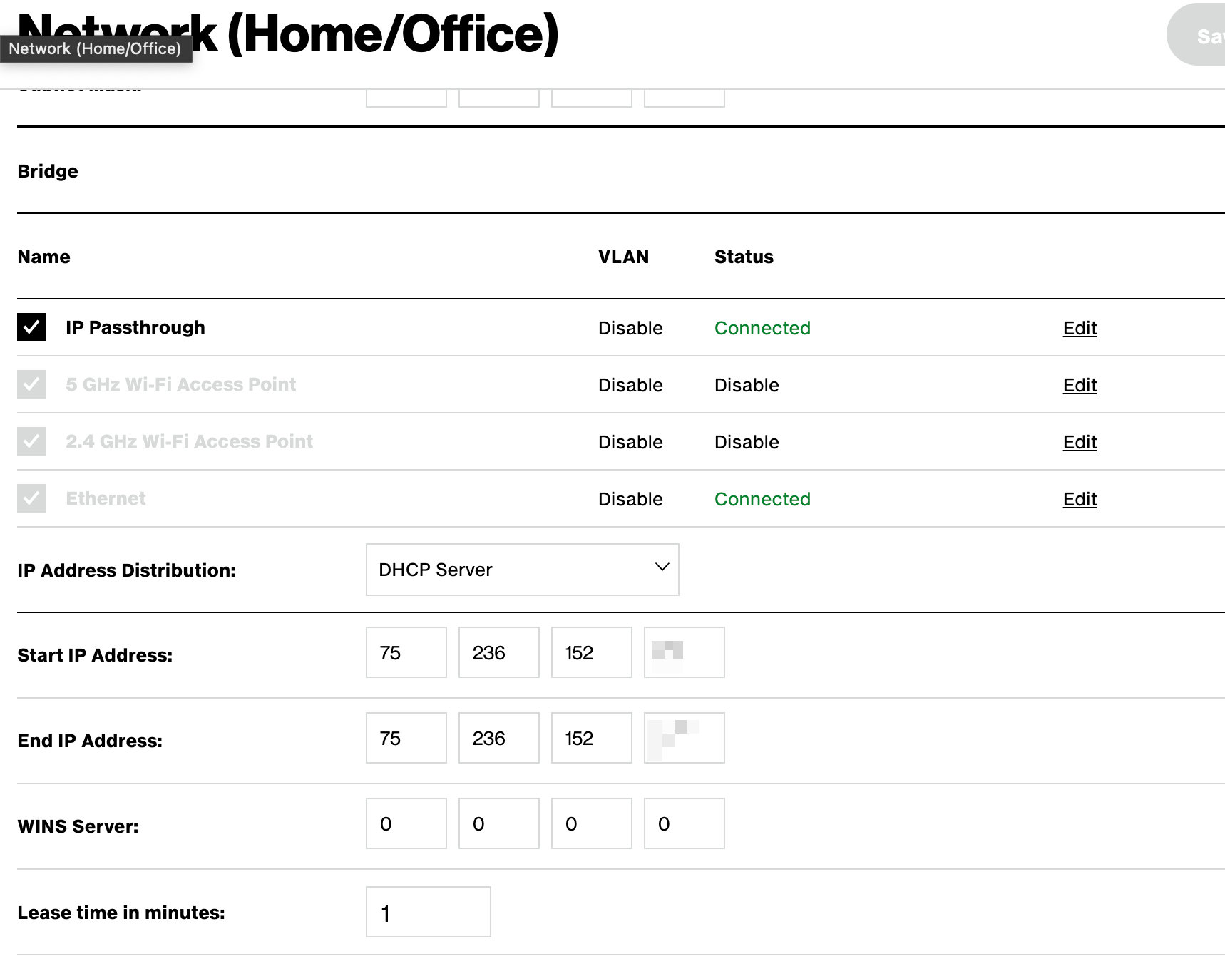 Community Forums ASKNCQ1338FA IP Passthrough Lease Time Verizon