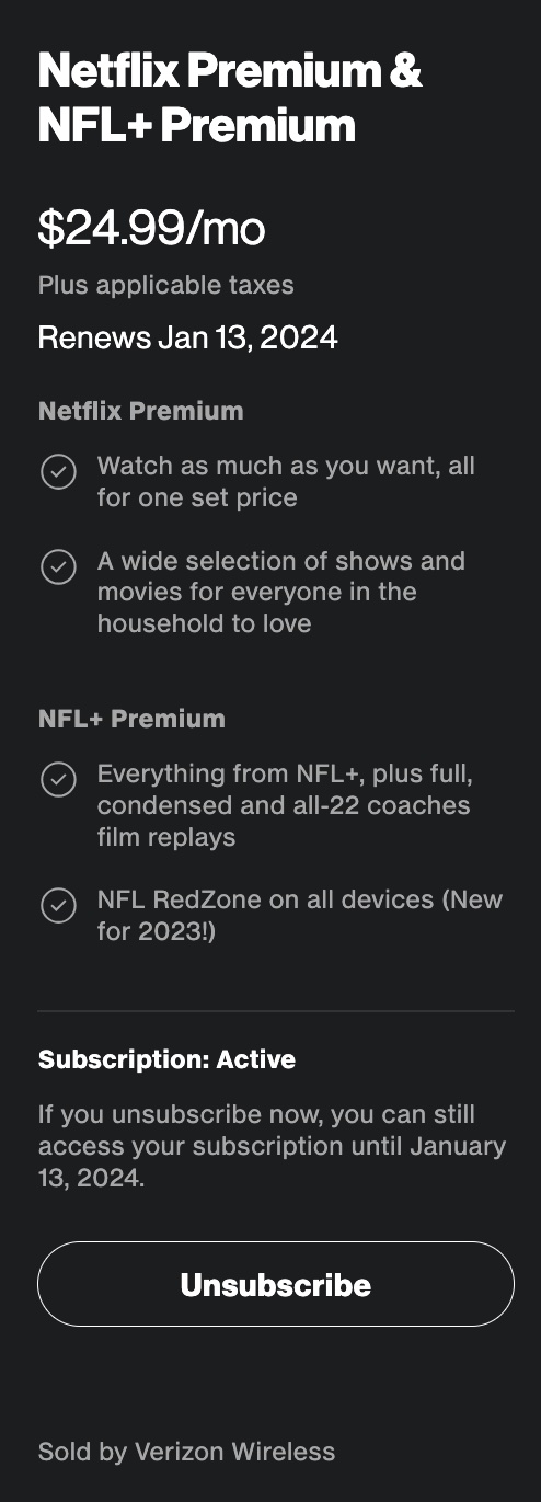 Verizon on sale nfl redzone