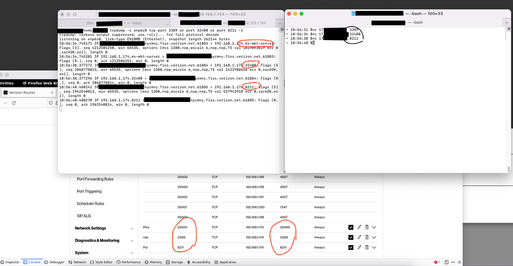 3 Concurrent Port Forwarding on CR1000A/B