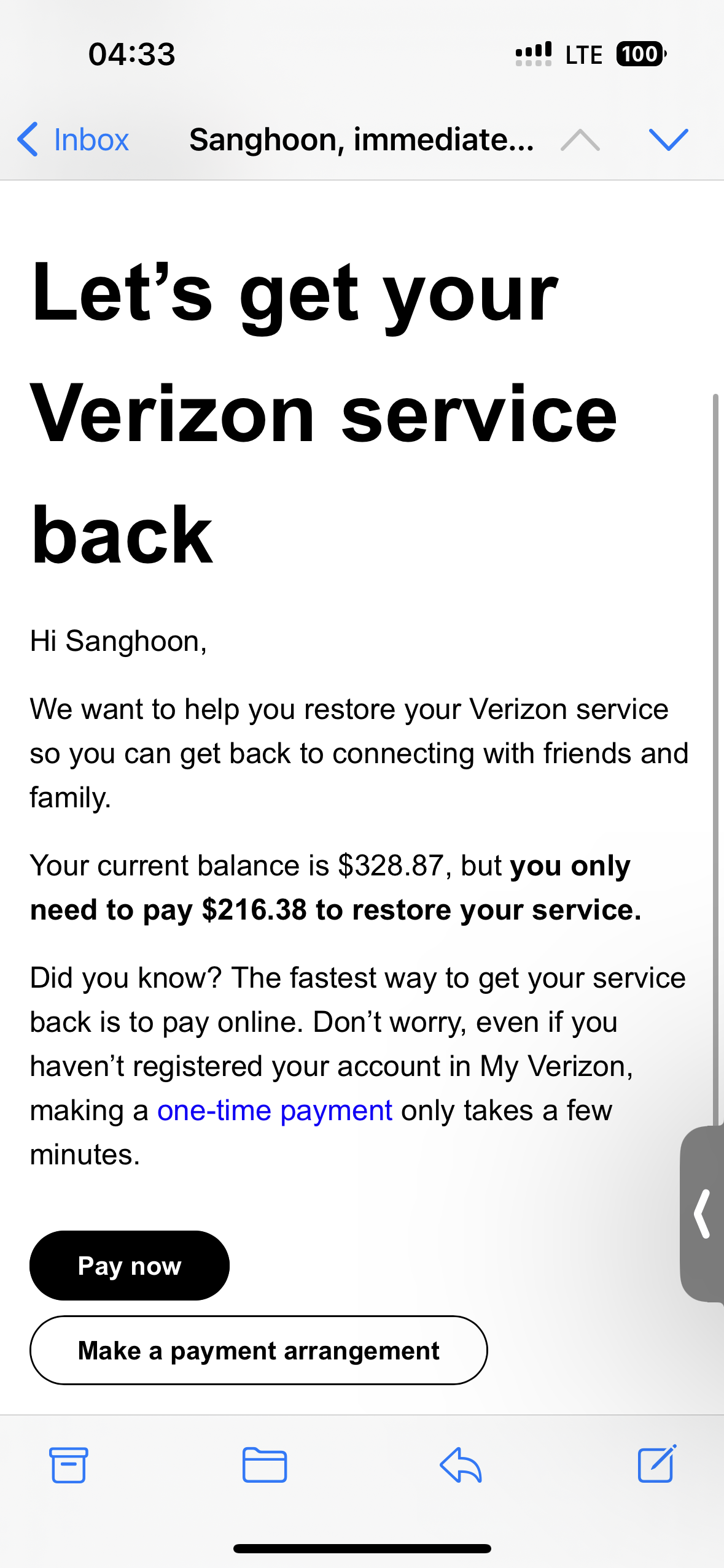 Community Forums Military Suspension issue Verizon Community
