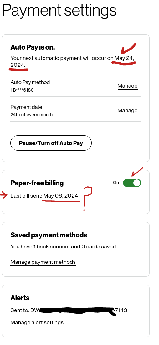 Community Forums - Paper-free Billing Off - Verizon Community